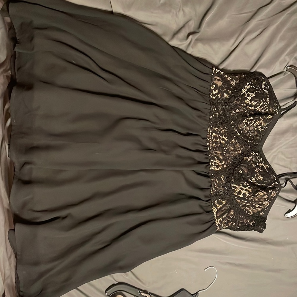 Black short dress